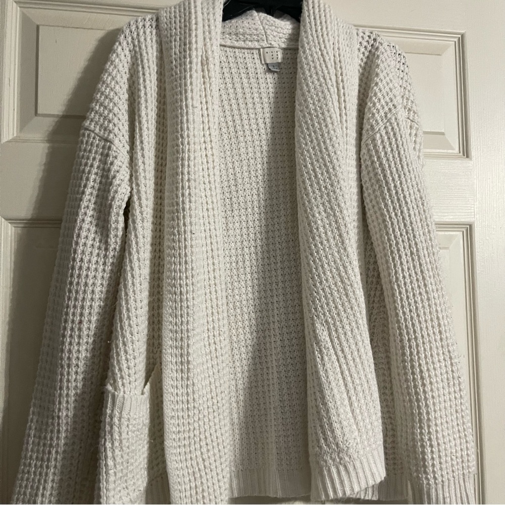 A new day off white cardigan